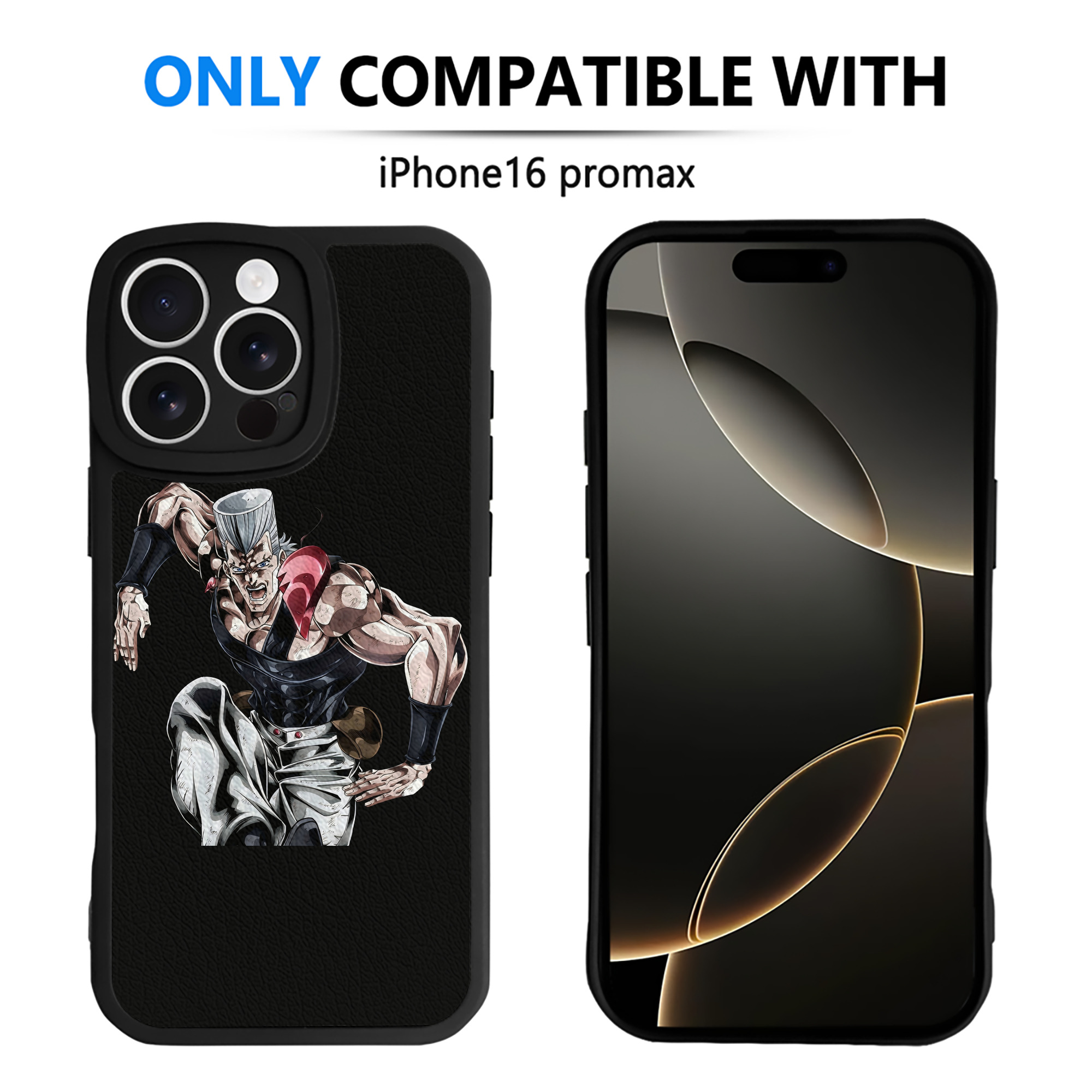 （画像用） ジョジョの奇妙な冒険 ジャン＝ピエール?ポルナレフ JoJo's Bizarre Adventure Jan Pierre Polnareff 【iPhone 16シリーズ対応】シリコンスマホケース（レザー調） 材質：シリコン
